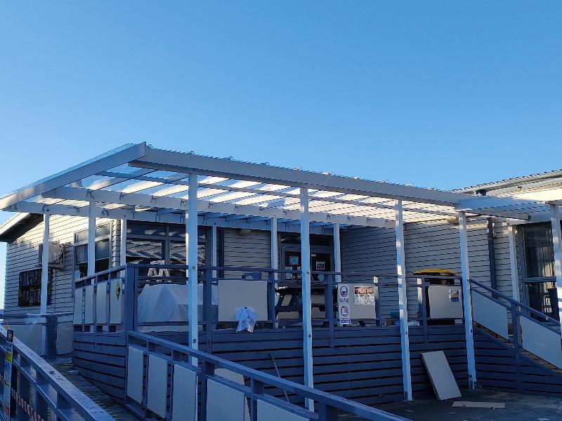Tangaroa College — New Patio Canopy Building Works