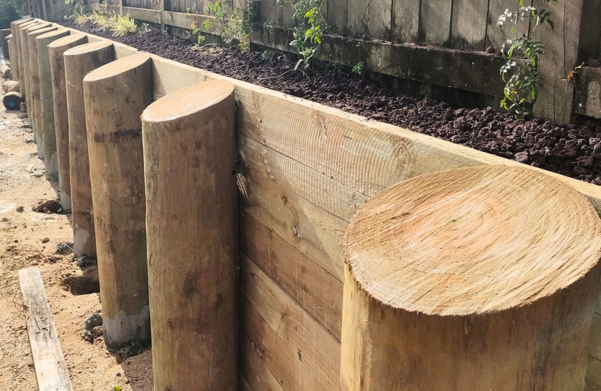 Timber Retaining Wall Auckland