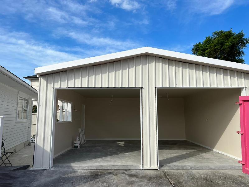 Ervine Place — Garage — New garage building works