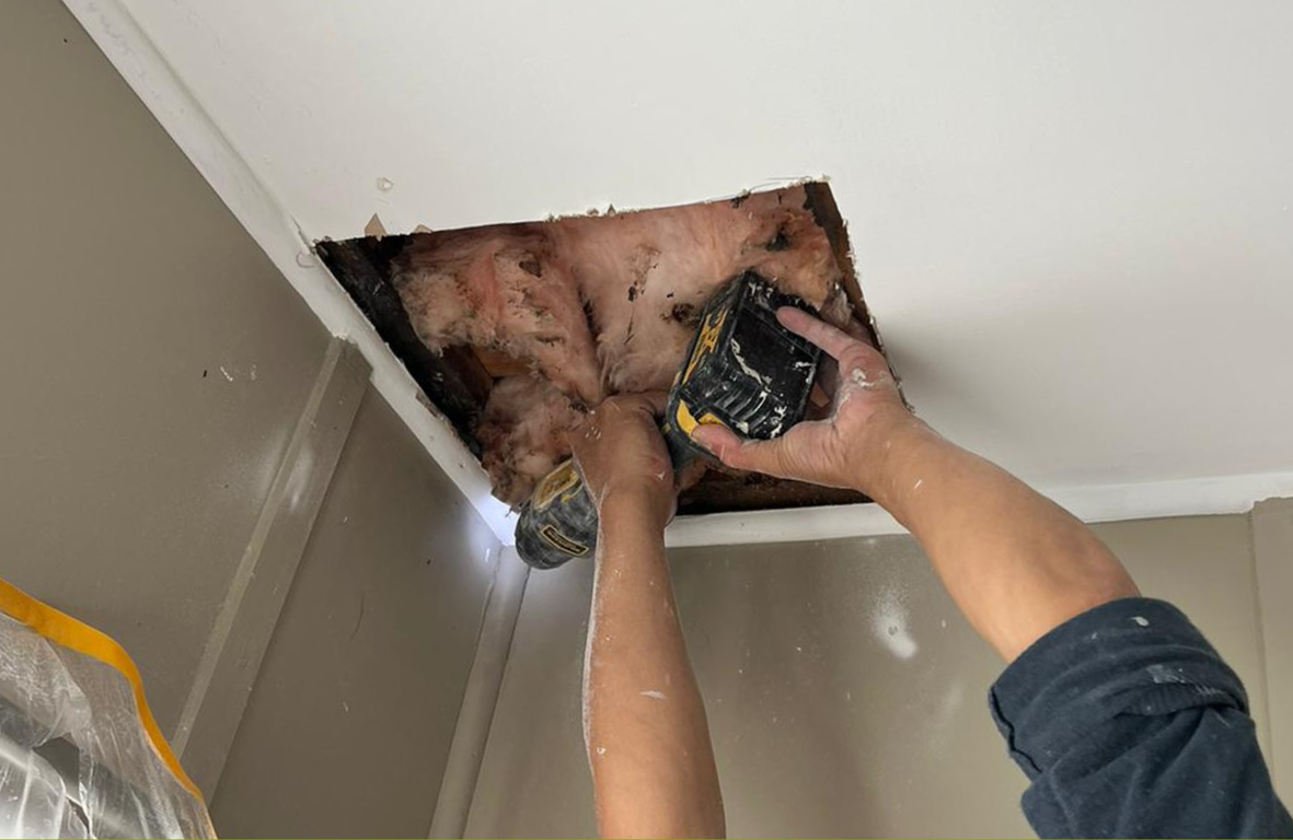 Interior wall and ceiling repair